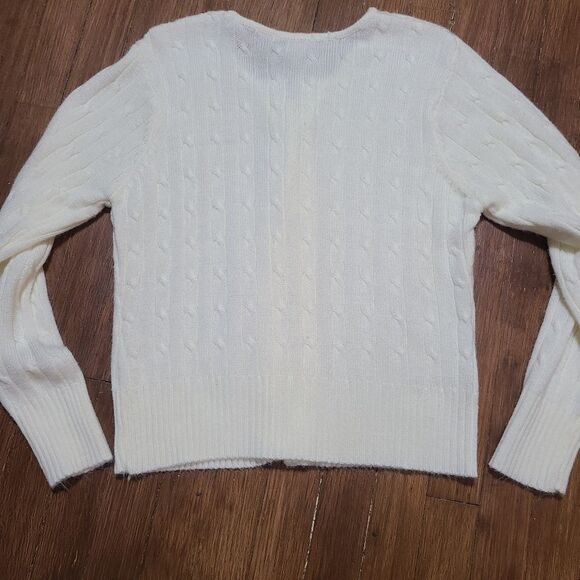 Light cream knit cardigan size Small - Picture 2 of 4